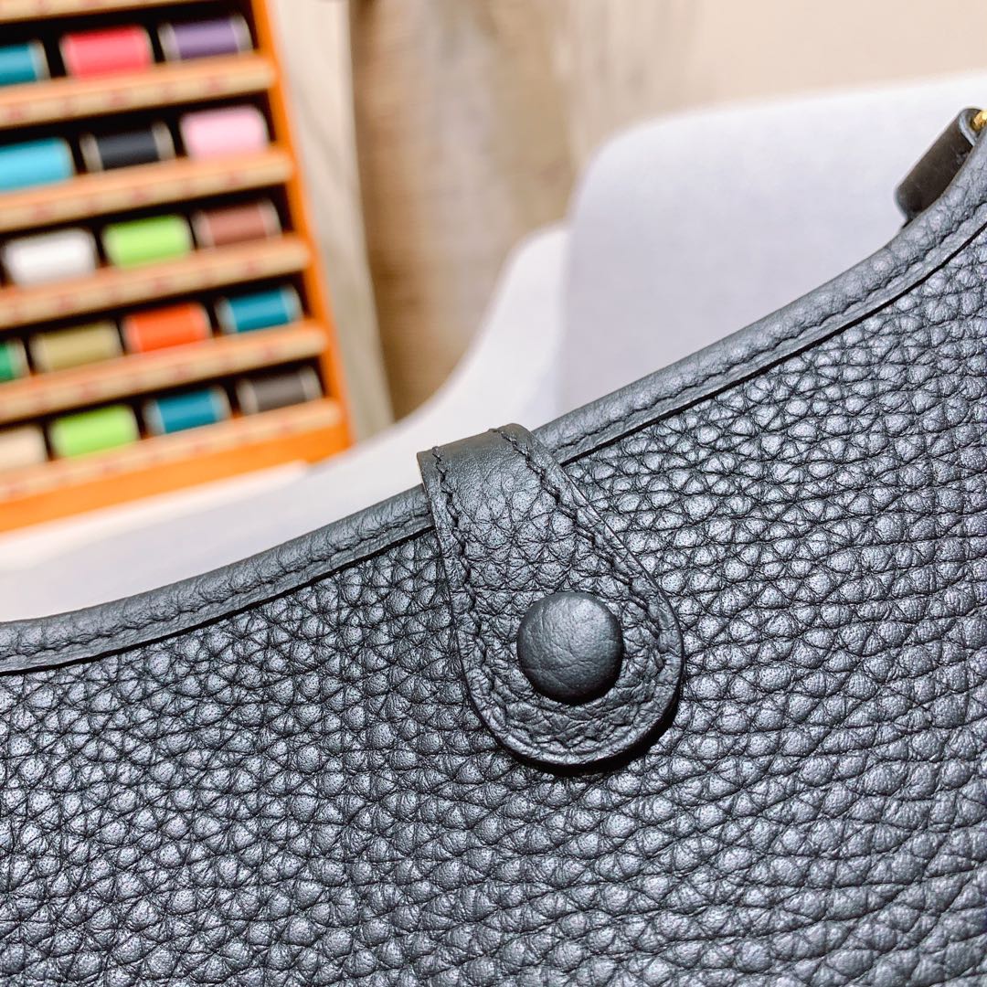 에르메스 미니 에블린16 블랙 금장 끌레망스 가죽